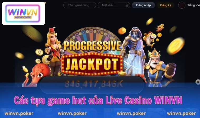 Live Casino WINVN 2 Các tựa game hot của Live Casino WINVN