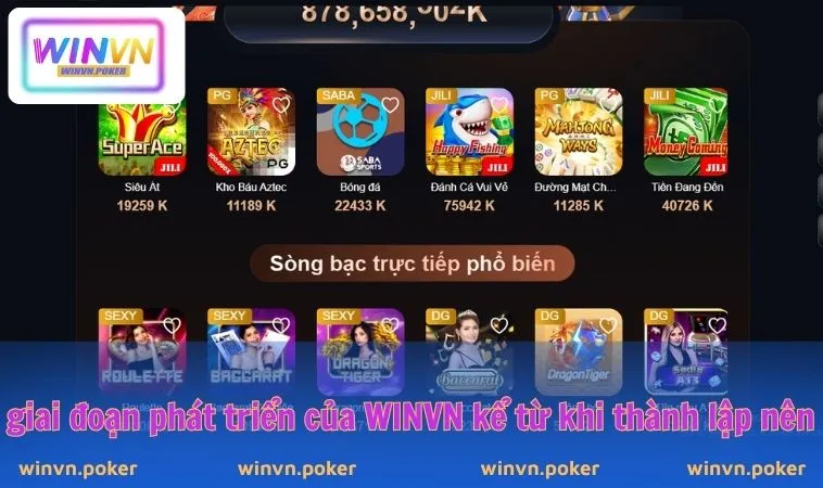 WINVN 27 Giai đoạn phát triển của WINVN kể từ khi thành lập nên