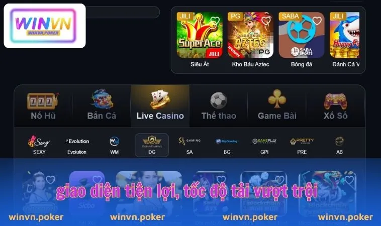 WINVN 28 Giao diện tiện lợi, tốc độ tải vượt trội