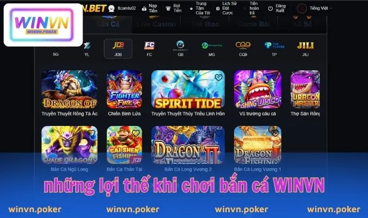 Bắn Cá WINVN 1 Những lợi thế khi chơi Bắn cá WINVN