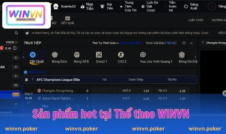 Thể Thao WINVN 2 Sản phẩm hot tại Thể thao WINVN