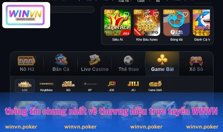 Giới Thiệu WINVN 1 Thông tin chung nhất về thương hiệu trực tuyến WINVN