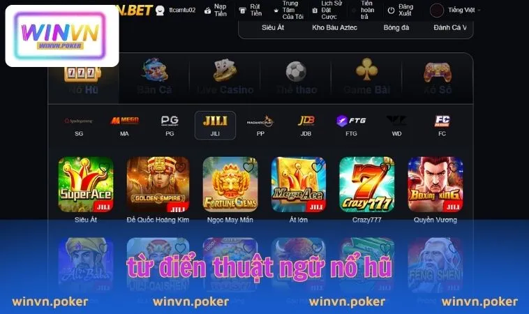 Nổ Hũ WINVN 2 Từ điển thuật ngữ nổ hũ